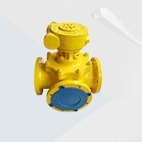 Top mounted three-way ball valve