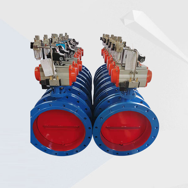 Pneumatic ventilation butterfly valve